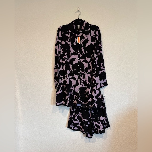 Anthropologie Size Small Dahlia Tunic Pyjama Set NWT - Picture 3 of 11